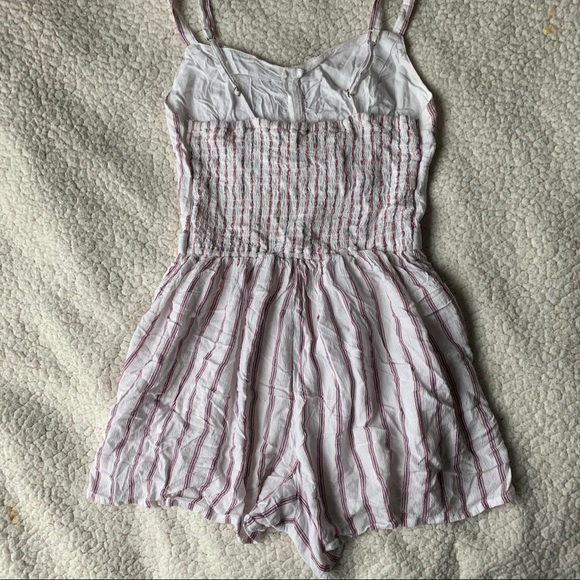 Hollister Striped Front Cut-Out Romper - Picture 8 of 9